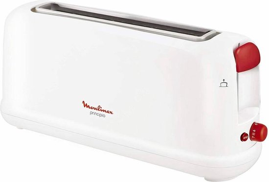 Broodrooster met Ontdooifunctie Moulinex LS160111 1000W Wit Rojo/Blanco 1000 W