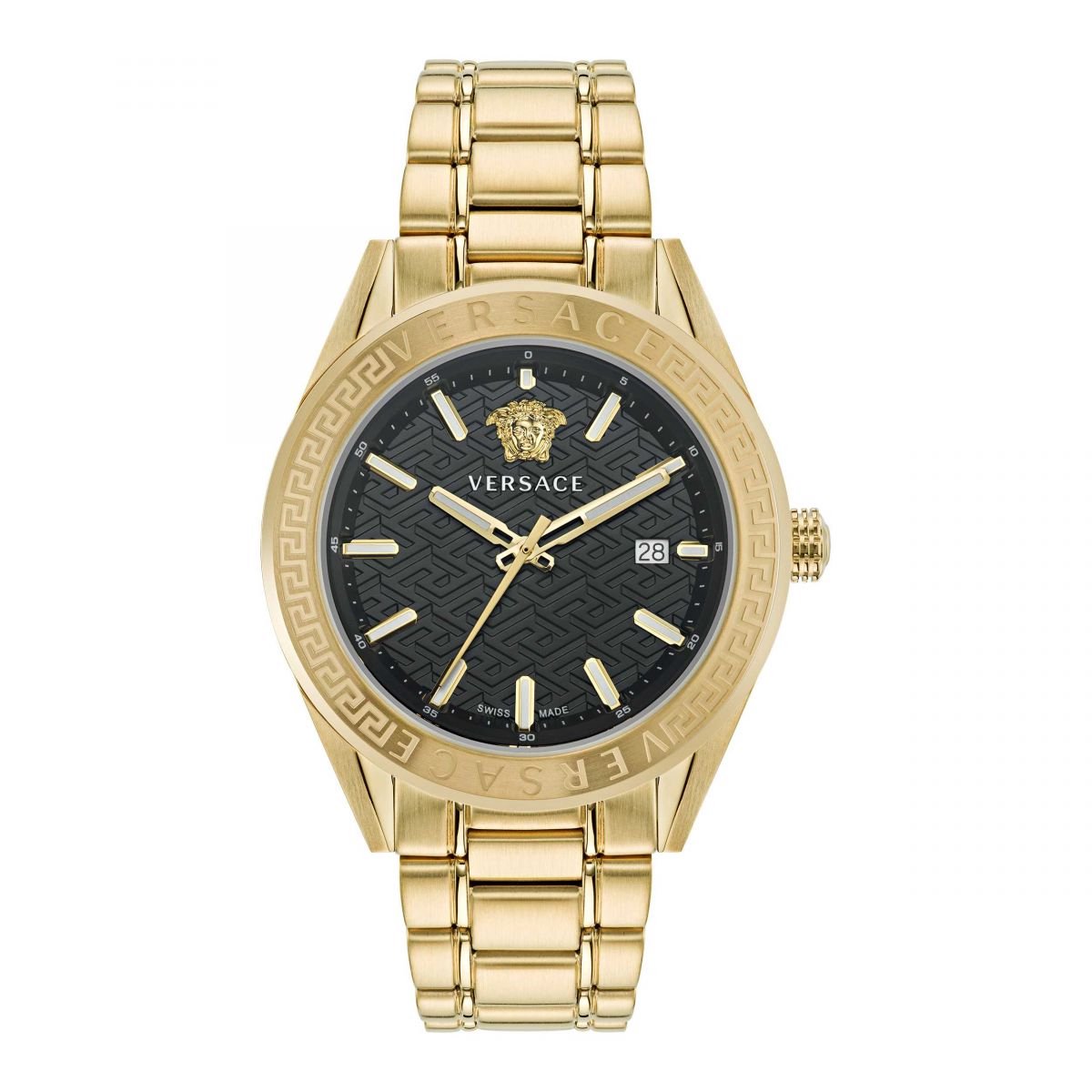 Versace V-Code VE6A00623 Horloge - Staal - Goudkleurig - Ø 42 mm