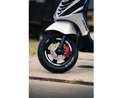 Wielstickers - Piaggio Zip - Scooteraccessoires - Scooterstickers - Piaggio Zip Sticker - Wit