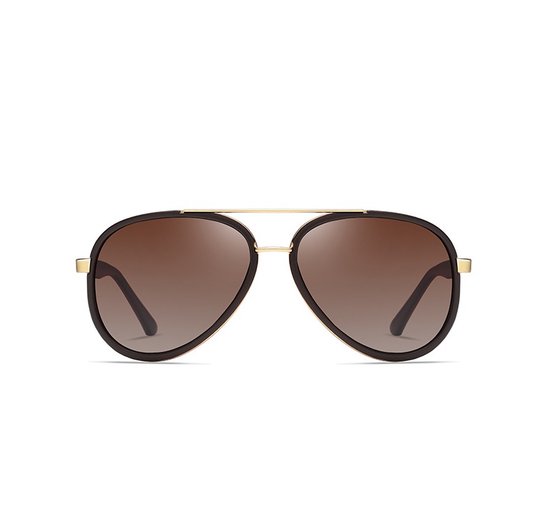 BUGOLINI® Feliks - Designer Zonnebril Voor Heren - Gepolariseerd - UV400 - Gold Tea van BUGOLINI — afbeelding 2