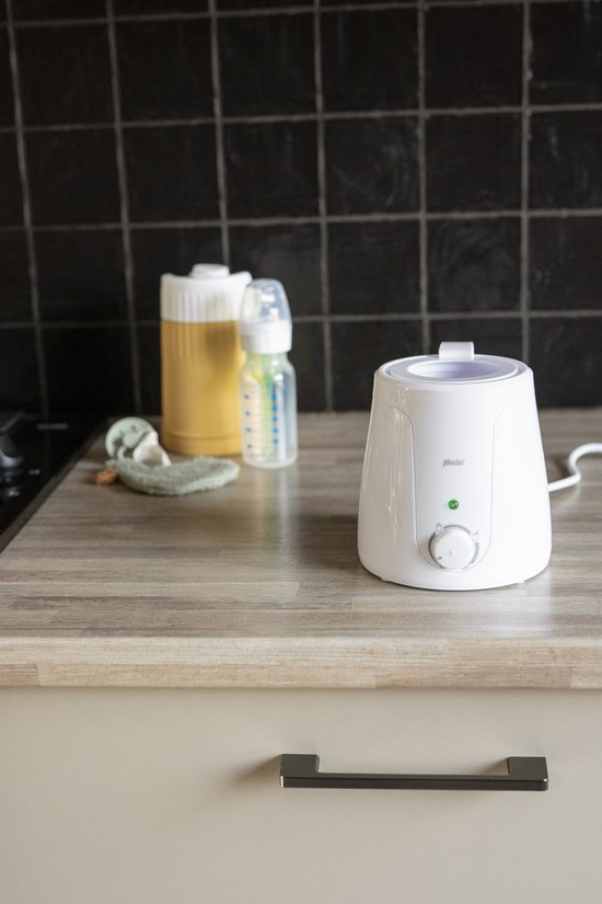 Alecto BW-70 - Flessenwarmer geschikt voor ieder flesje en potje - Snel en gemakkelijk in gebruik - Wit