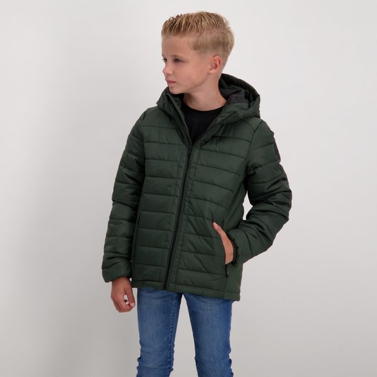 Cars Jeans Kids YERREMS Poly Army Jongens Jas - ARMY - Maat 176 - Cars Jeans