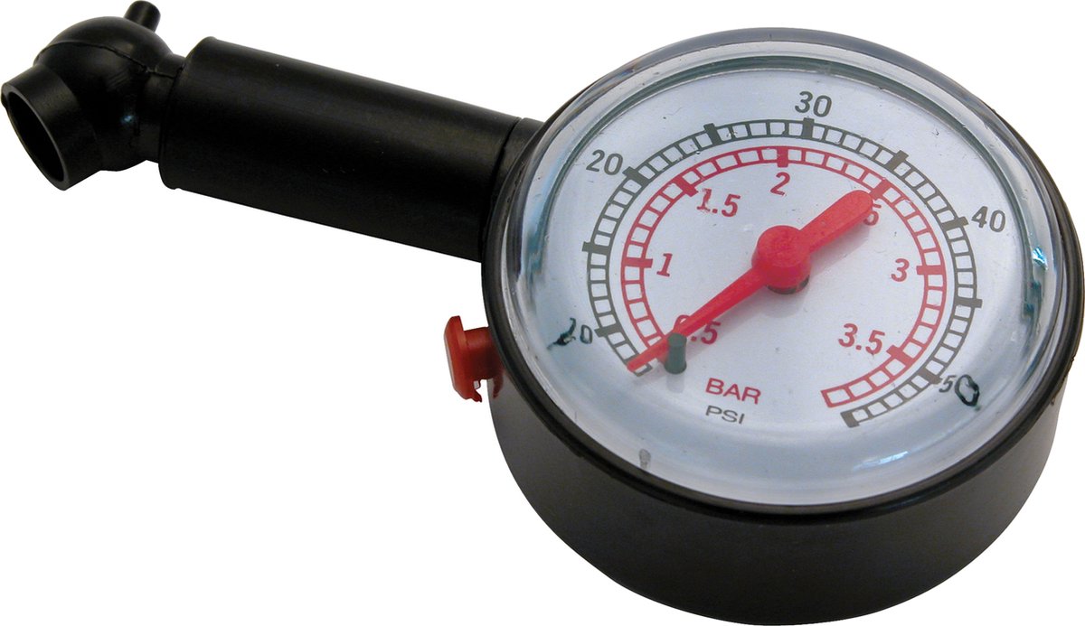 Carpoint Analoge Bandenspanningsmeter Meetsysteem Ventieldruk 05 - 39 bar