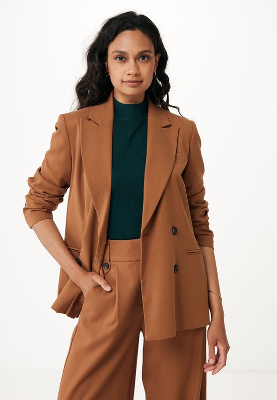 manteau blazer camel femme
