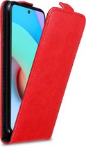 Cadorabo Hoesje geschikt voor Xiaomi RedMi 10 in APPEL ROOD - Beschermhoes in flip design Case Cover met magnetische sluiting