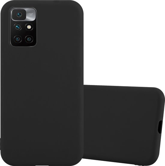 Coque Cadorabo pour Xiaomi RedMi 10 en CANDY BLACK - Coque de protection en silicone TPU souple
