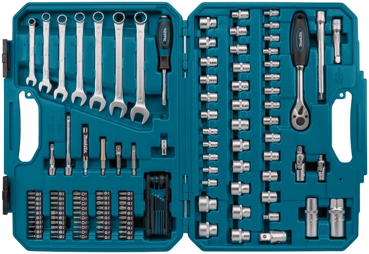 Makita 227 pièces - Ensemble d'outils à main - P-90532 - Ensemble  d'accessoires | bol