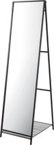 Spiegel vrijstaand Ruffano met plank 160x44x59,5 cm zwart