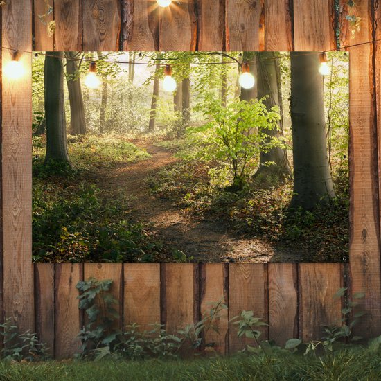 Décoration murale Forêt - Arbre - Chemin - 180x120 cm - Affiche jardin