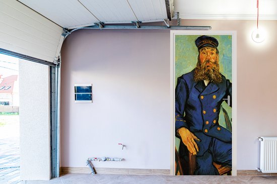 Deursticker Portret van Joseph Roulin - Vincent van Gogh - 90x235 cm - Deurposter