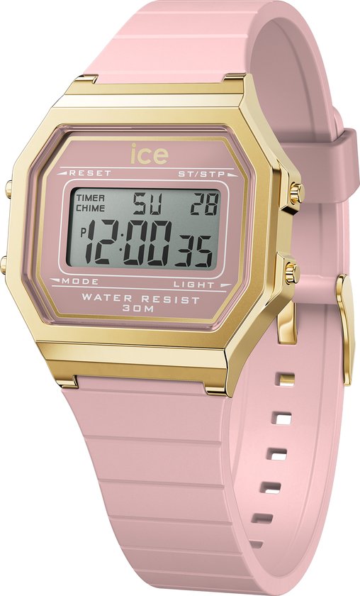 Ice Watch ICE digit retro - Rose Blush 022056 Montre - Siliconen - Rose - Ø 33 mm