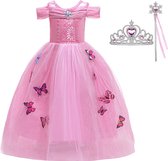 Cinderella - robe de princesse - déguisement fille - taille 110/116 (120) - robe rose Cendrillon - déguisement de carnaval pour enfants