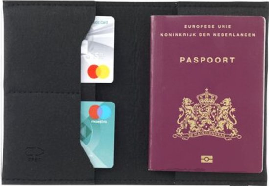 Etui voor Paspoort Autopapieren en Pasjes - Paspoorthoes - Unisex - Duurzaam - Vilt Zwart - Gratis Verzonden