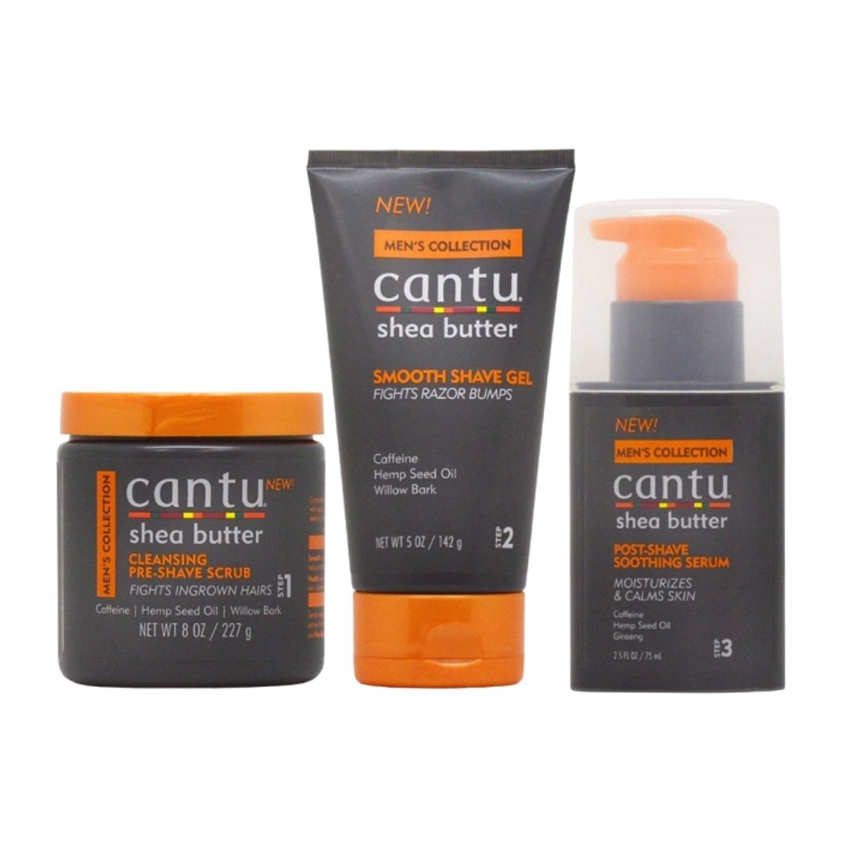 Cantu Men's Collection Shaving 3 Step Set
