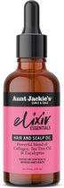 Aunt Jackie's Elixiv Essentials Hair And Scalp Oil Powerful Blend Of Collagen, Tea Tree Oil & Eucalyptus (2oz/59ml)