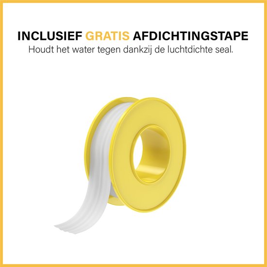 Set water socket with hand shower incl. 2 m hose - White Water Socket & City Wat