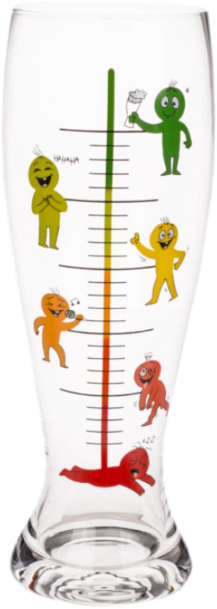 Bierglas - Hoe dronken ben je? - 1,3 liter
