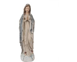Clayre & Eef Beeld Maria 35 cm Grijs Polyresin