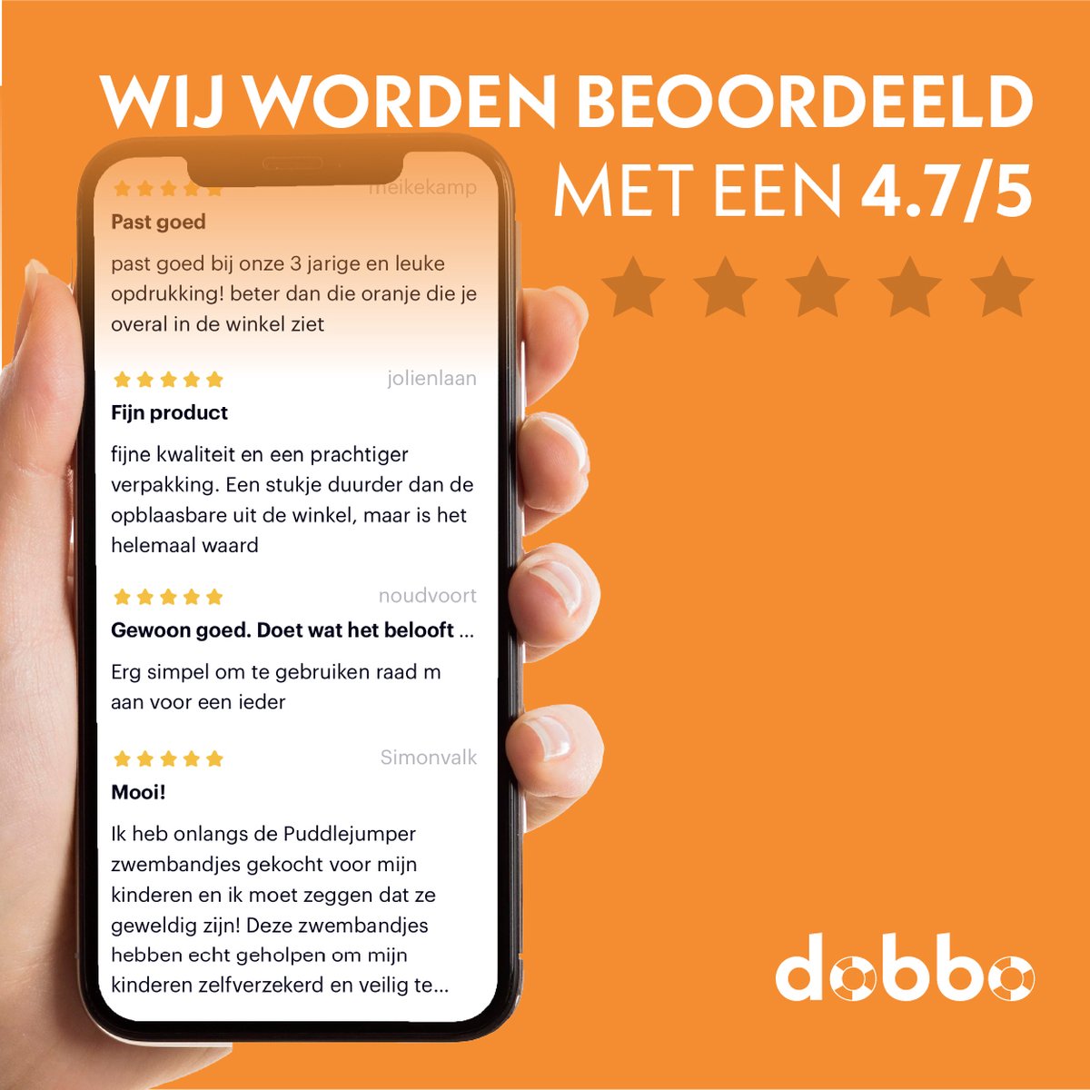 DOBBO Tony de Tijger - Puddle Jumper - Zwembandjes - Zwemvest - Zwemvleugels - voor Kind van 2 tot 6 jaar - 15 tot 30kg - Oranje — afbeelding 12