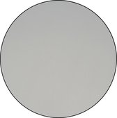 Miroir Rond - Miroir de Porte - Sans Cadre - Métal Argenté - 600 mm - Epaisseur 4 mm