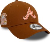 Atlanta Braves Cap - World Series Team Side Patch - LIMITED EDITION - 9Forty - One size - Brown - New Era Caps - Pet Heren - Pet Dames - Petten