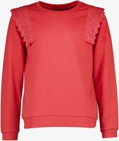 TwoDay meisjes trui met schouderdetails - Rood - Maat 170/176