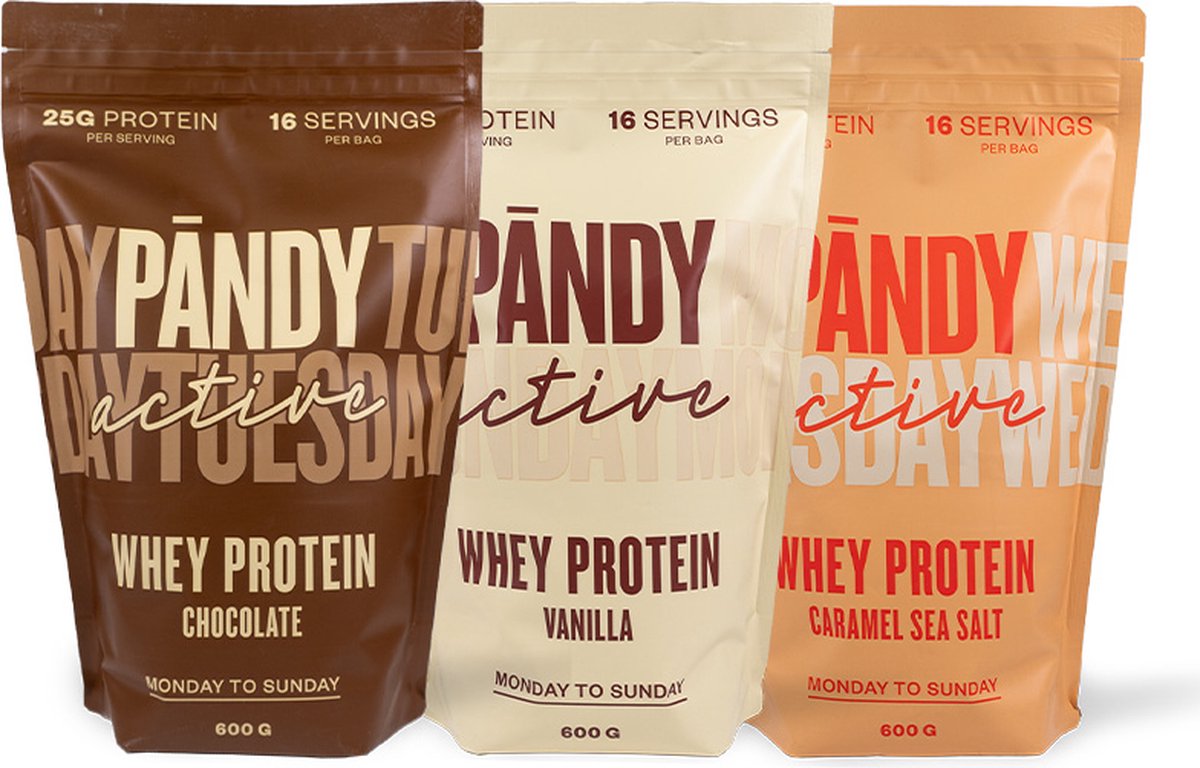 Pandy | Mix Whey Protein | Voordeelpakket | 3 x 600 gram