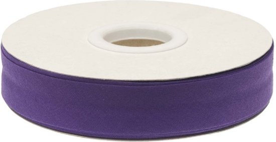 Biais de finition satin violet