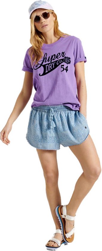 Superdry Beach Korte Broeken - Dames - Light Wash - M