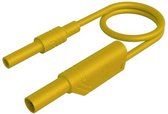 SKS Hirschmann MAL S WS-B 200/2,5 gelb Veiligheidsmeetsnoer [4mm-veiligheidsstekker - 4mm-veiligheidsstekker, stapelbaa