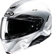 Hjc Rpha 91 Combust White Grey Mc10 Modular Helmets XL - Maat XL - Helm