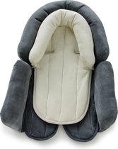 Autostoelverkleiner baby - Maxi Cosi verkleiner - Zitverkleiner - Verkleinkussen MaxiCosi - Cuddle Soft grijs/crèmewit