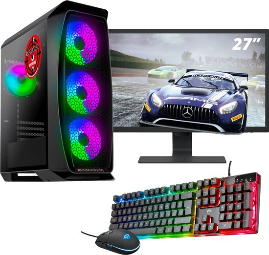 Gaming PC Set Compleet 27″ Mo...