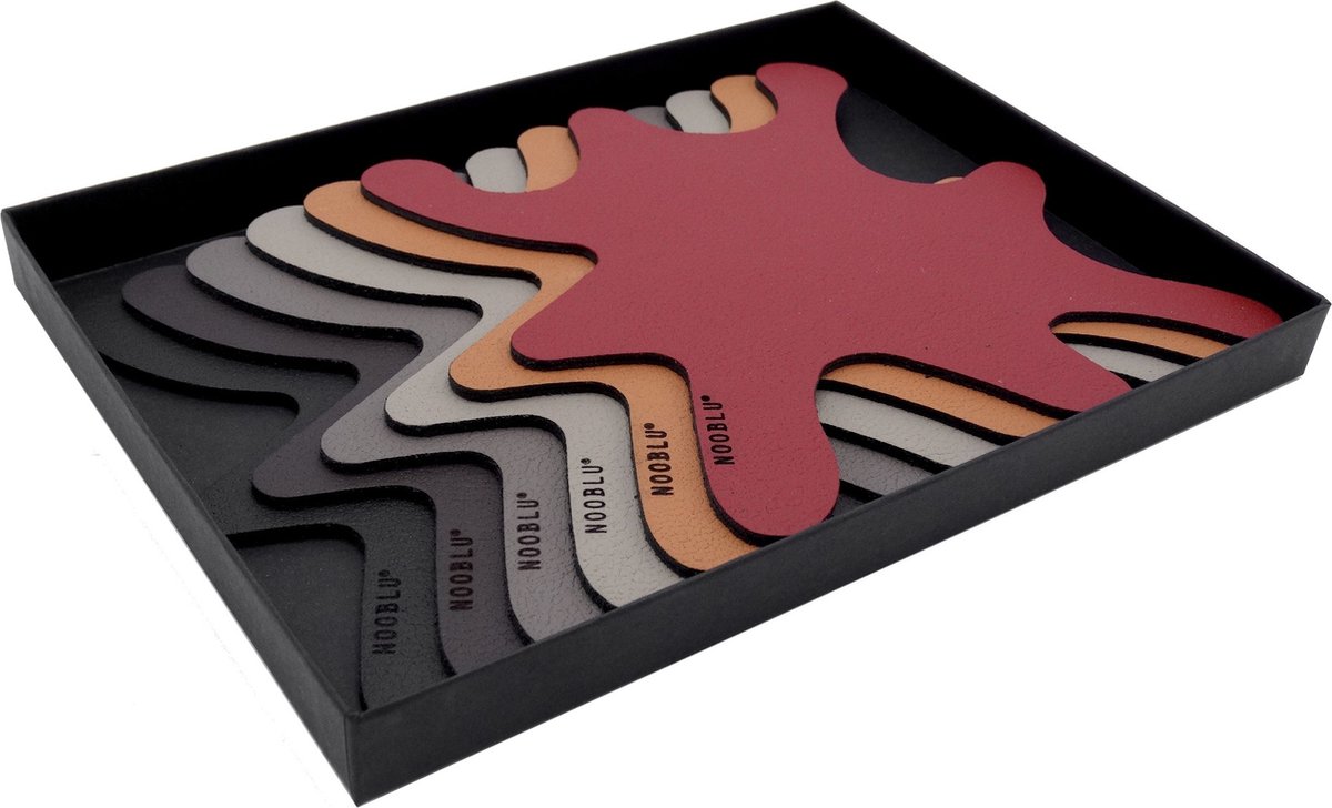 NOOBLU Gift set SPLASH onderzetters - Multicolour - Set van 6