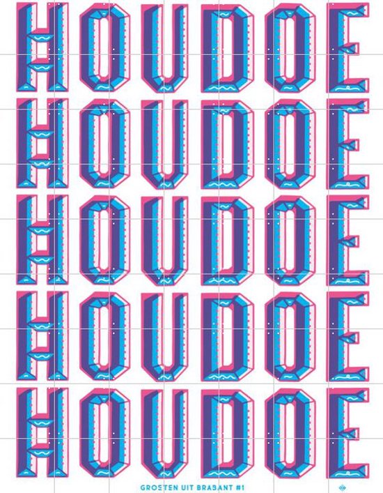IXXI Houdoe - Wanddecoratie - Typografie en quotes - 140 x 180 cm