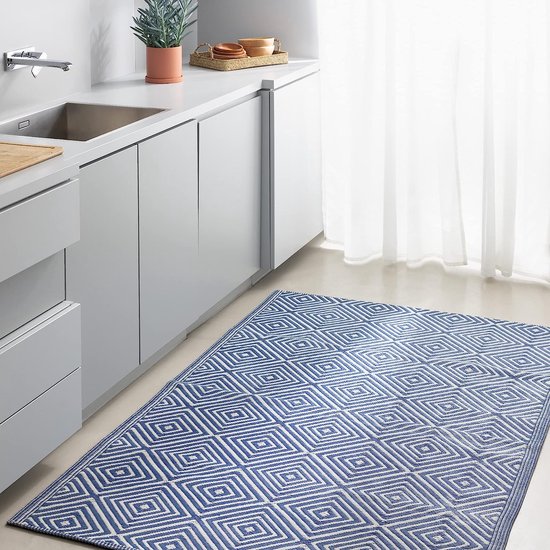 Buitenkleed voor Patio's Waterdicht, Omkeerbaar Groot Tuinkleed, Opvouwbaar Buitentapijt Mat, Lichtgewicht Plastic Gebiedspatiodekens voor Dekking RV Achtertuin Balkon Kamperen 150x240 cm