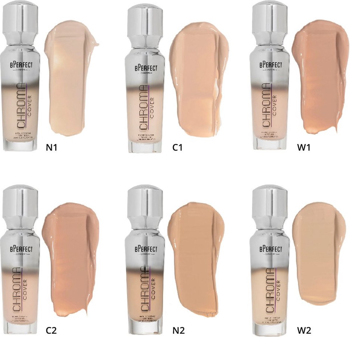 Goedkoopste BPerfect Cosmetics - Chroma Cover Luminous Foundation - W1