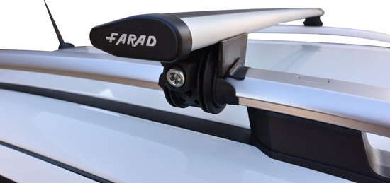 Galeries de toit adaptées aux barres de toit ouvertes Suzuki Baleno SW 2000 à 2007 - Aluminium - Capacité de charge élevée 100kg - Wingbar Argent - Merk Farad