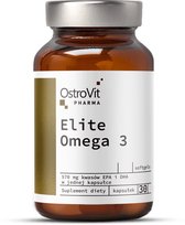 Omega 3 1000 mg + Vitamine E Pharma - 30 Softgels - OstroVit - Omega 3 Vitamin E Supplements
