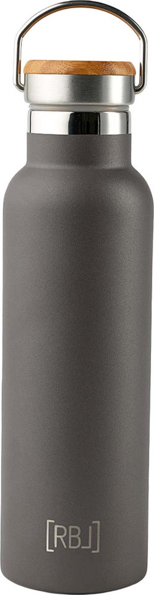 Rebel outdoor roestvrijstalen geïsoleerde fles 600 ml bruin