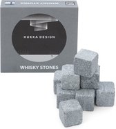 Hukka - Whiskyset koelstenen uit speksteen - 9 stuks - Hukka Design Finland