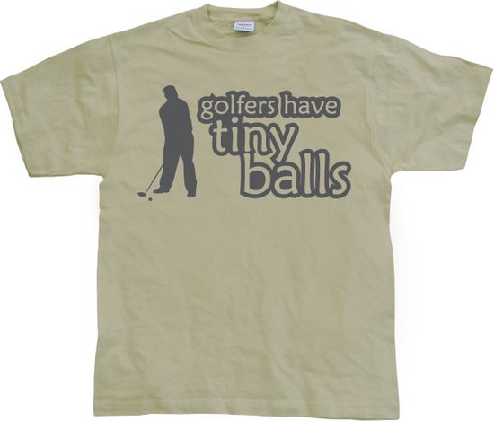 Golfers Has Tiny Balls - X-Large - Khaki