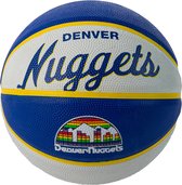 Wilson Team Retro Denver Nuggets Mini Ball WTB3200XBDEN, Unisex, Blauw, basketbal, maat: 3