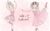 Fotobehang Roze Ballerina's - Vliesbehang - 405 x 270 cm