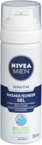 6x Nivea Men Scheergel Sensitive Mini 30 ml