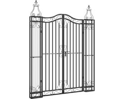 vidaXL-Poort-121x8x150-cm-smeedijzer-zwart