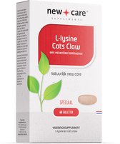 New Care L-Lysine Cats Claw vegetarisch - 60 tabletten