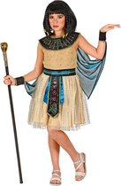 Widmann - Egypte Kostuum - Egyptische Koningin Van De Nijl Farao - Meisje - Blauw, Goud - Maat 140 - Carnavalskleding - Verkleedkleding