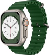 Ocean bandje - 49mm - Groen - Geschikt voor Apple Watch Ultra