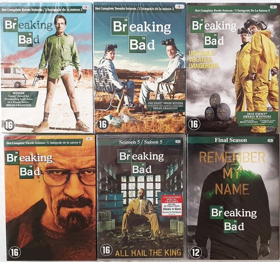 Breaking Bad Seizoen 1 t/m 6 Compleet TV Serie 6 Boxen! (NL Ondertiteld.)